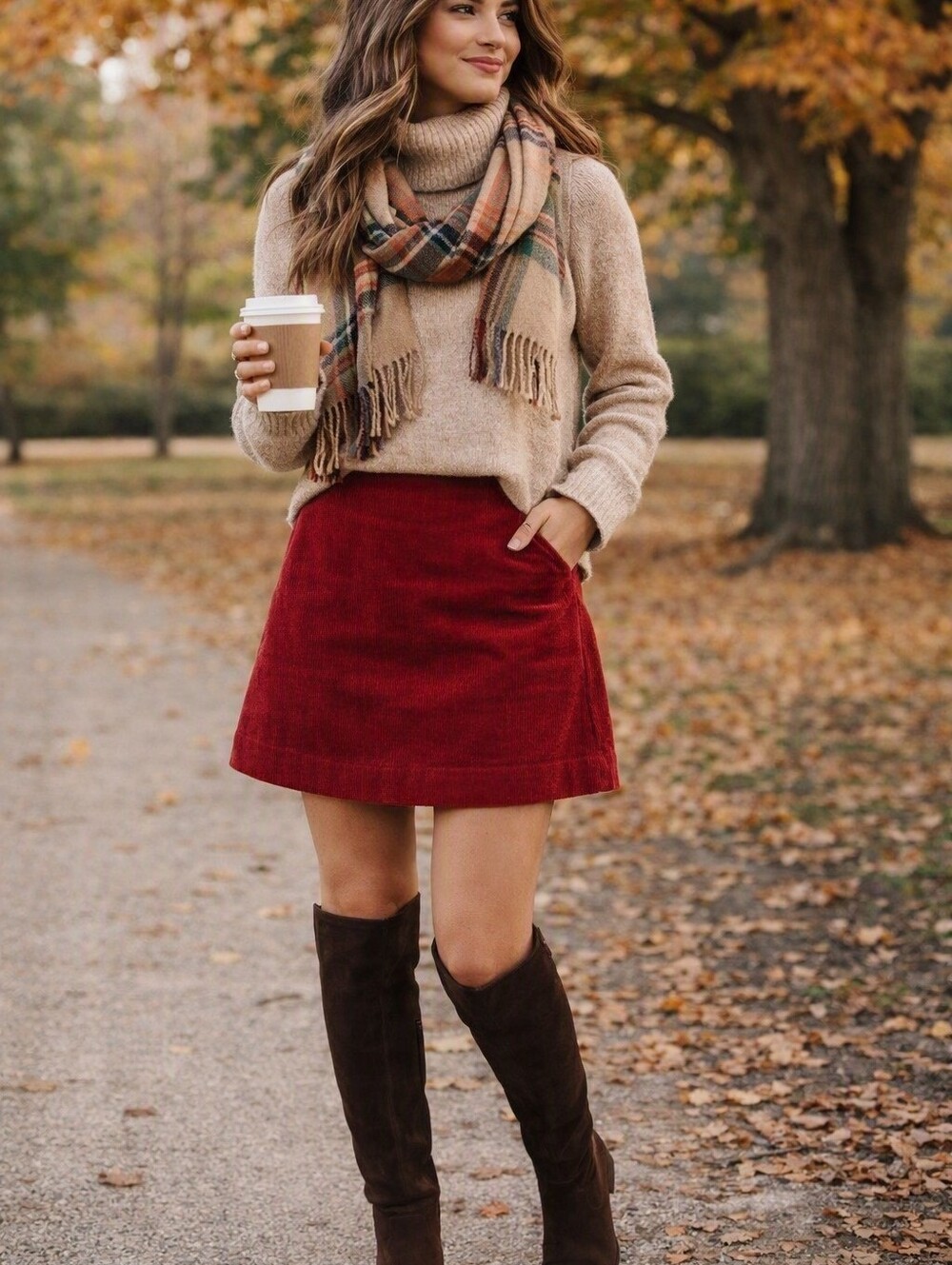 🌟7/25 J CREW Corduroy A-Line Mini Skirt in Burgundy